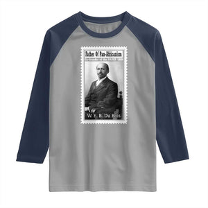 Vintage Stamp W E B Du Bois Raglan Shirt Black Thought Leader TS12 Sport Gray Navy Print Your Wear