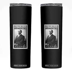 Vintage Stamp W E B Du Bois Skinny Tumbler Black Thought Leader TS12 Black Print Your Wear
