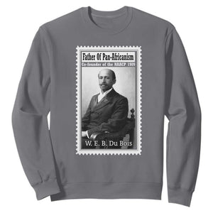 Vintage Stamp W E B Du Bois Sweatshirt Black Thought Leader TS12 Charcoal Print Your Wear