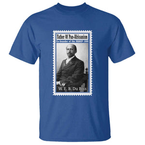 Vintage Stamp W E B Du Bois T Shirt Black Thought Leader TS12 Royal Blue Print Your Wear