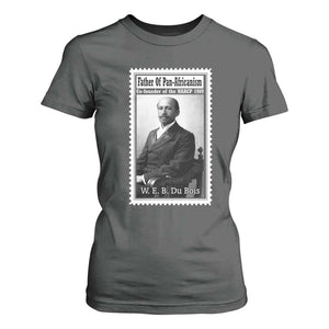 Vintage Stamp W E B Du Bois T Shirt For Women Black Thought Leader TS12 Dark Heather Print Your Wear