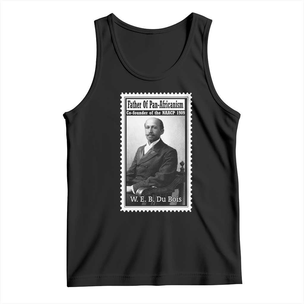 Vintage Stamp W E B Du Bois Tank Top Black Thought Leader TS12 Black Print Your Wear