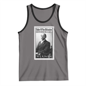 Vintage Stamp W E B Du Bois Tank Top Black Thought Leader TS12 Deep Heather Black Print Your Wear