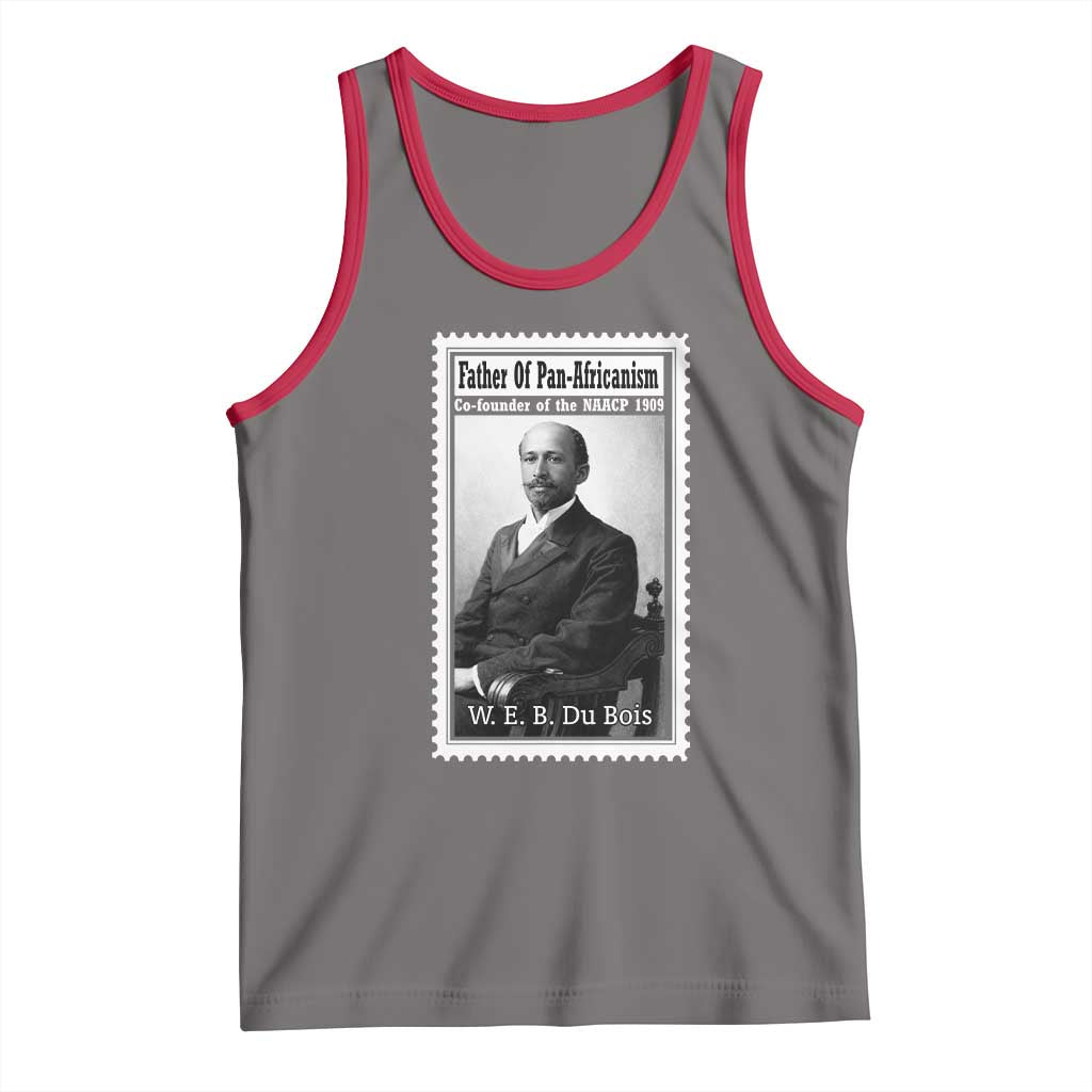 Vintage Stamp W E B Du Bois Tank Top Black Thought Leader TS12 Deep Heather Red Print Your Wear