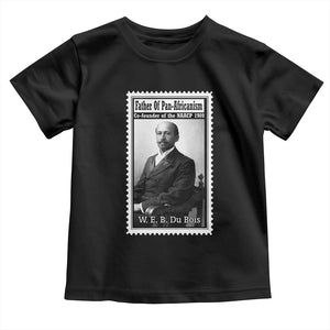 Vintage Stamp W E B Du Bois Toddler T Shirt Black Thought Leader TS12 Black Print Your Wear