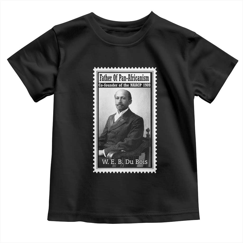 Vintage Stamp W E B Du Bois Toddler T Shirt Black Thought Leader TS12 Black Print Your Wear