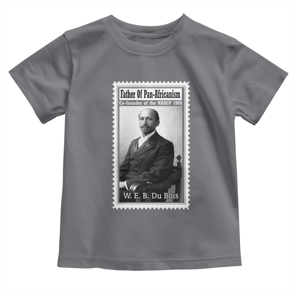 Vintage Stamp W E B Du Bois Toddler T Shirt Black Thought Leader TS12 Charcoal Print Your Wear