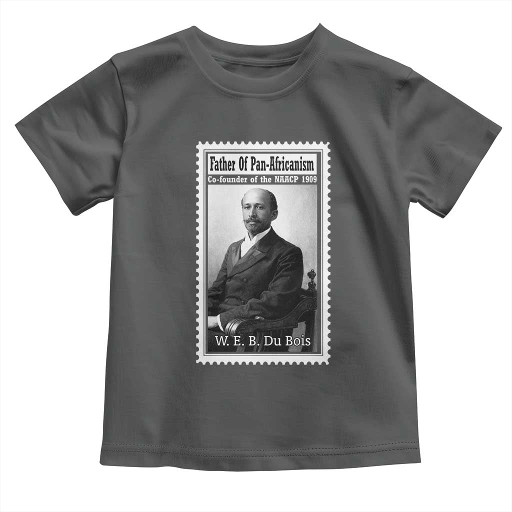Vintage Stamp W E B Du Bois Toddler T Shirt Black Thought Leader TS12 Dark Heather Print Your Wear