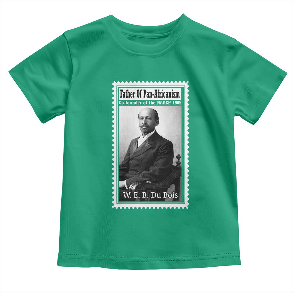 Vintage Stamp W E B Du Bois Toddler T Shirt Black Thought Leader TS12 Irish Green Print Your Wear