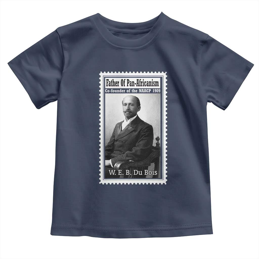 Vintage Stamp W E B Du Bois Toddler T Shirt Black Thought Leader TS12 Navy Print Your Wear