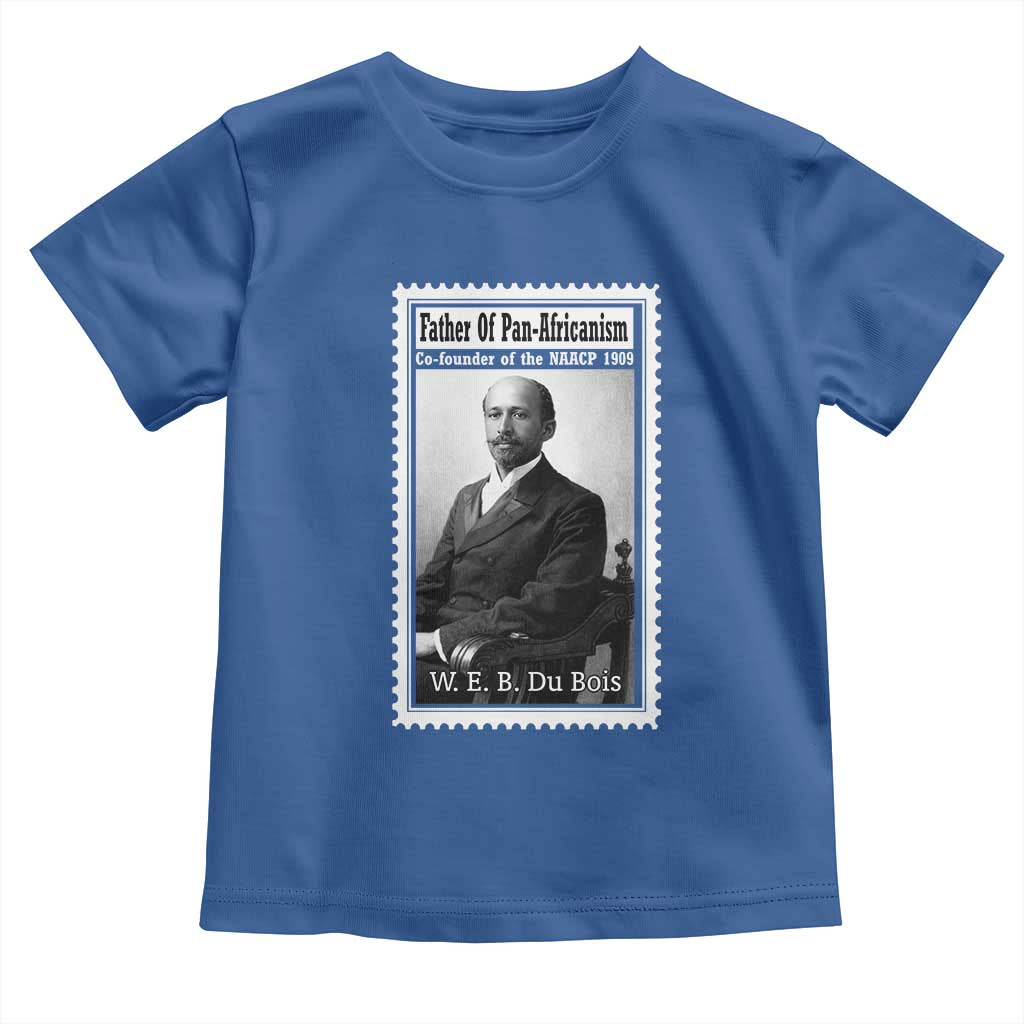 Vintage Stamp W E B Du Bois Toddler T Shirt Black Thought Leader TS12 Royal Blue Print Your Wear