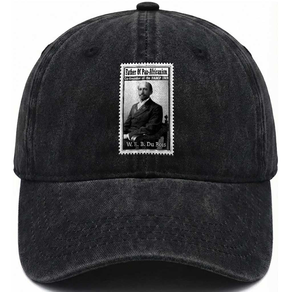 Vintage Stamp W E B Du Bois Washed Cotton Baseball Cap Black Thought Leader TS12 Print Your Wear
