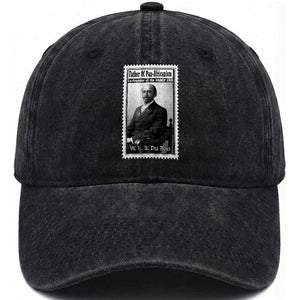 Vintage Stamp W E B Du Bois Washed Cotton Baseball Cap Black Thought Leader TS12 Print Your Wear