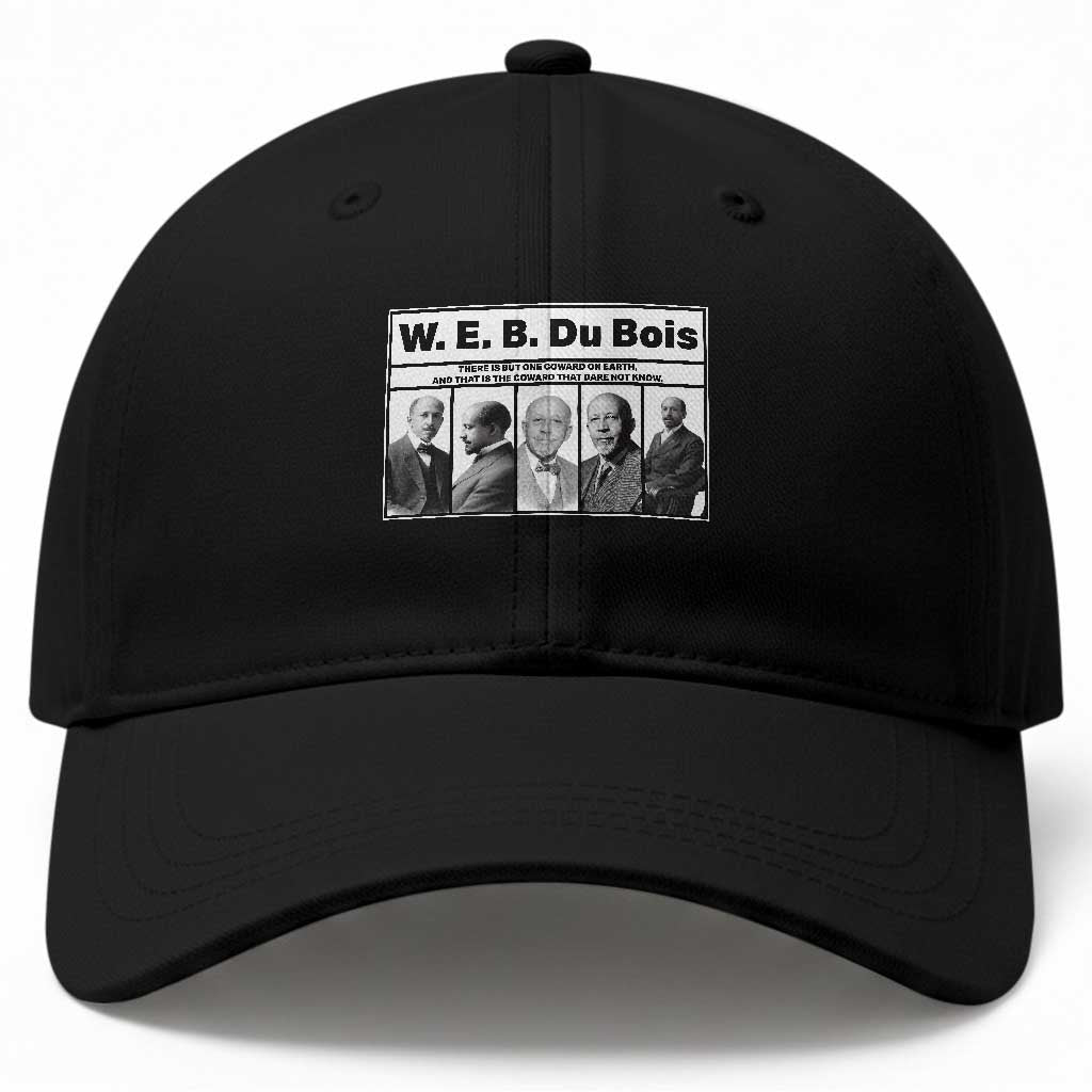 W E B Du Bois Quote Baseball Cap There Is But One Coward On Earth TS12 Print Your Wear