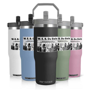 W E B Du Bois Quote Flip Straw Tumbler There Is But One Coward On Earth TS12 Print Your Wear