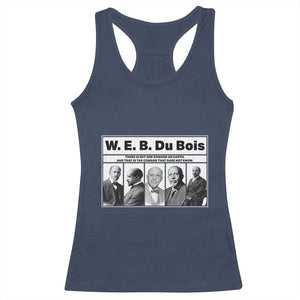 W E B Du Bois Quote Racerback Tank Top There Is But One Coward On Earth TS12 Navy Print Your Wear