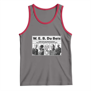 W E B Du Bois Quote Tank Top There Is But One Coward On Earth TS12 Deep Heather Red Print Your Wear