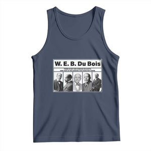 W E B Du Bois Quote Tank Top There Is But One Coward On Earth TS12 Navy Print Your Wear