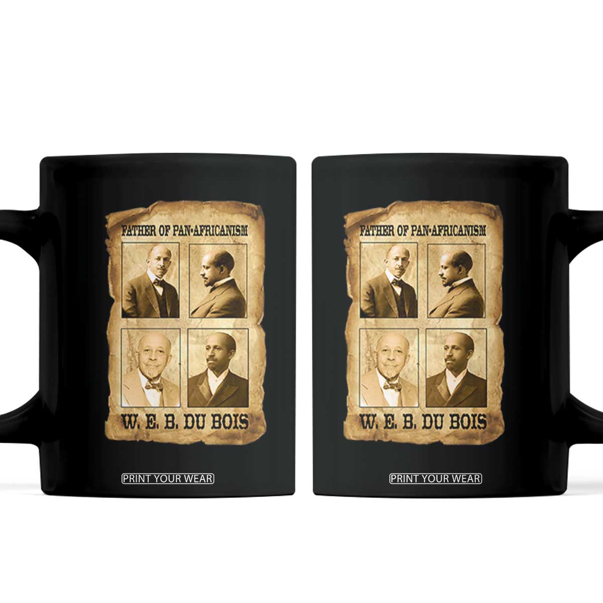 W E B Du Bois Coffee Mug African American History Gift TS12 Black Print Your Wear