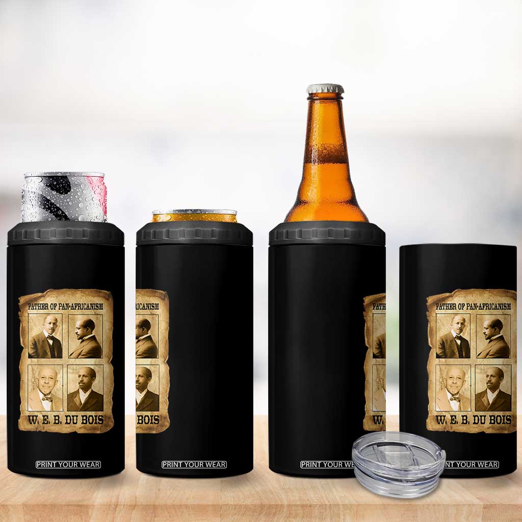 W E B Du Bois 4 in 1 Can Cooler Tumbler African American History Gift TS12 Print Your Wear