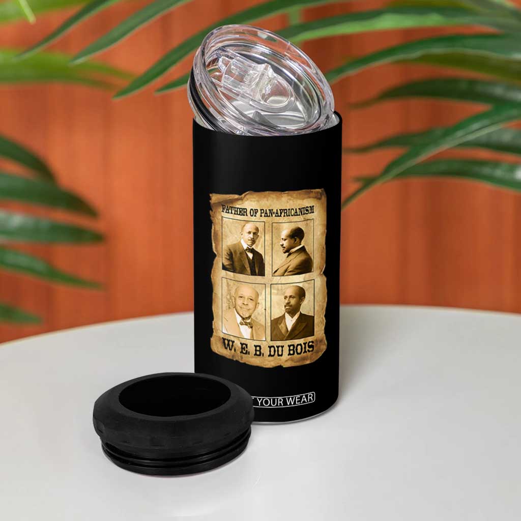W E B Du Bois 4 in 1 Can Cooler Tumbler African American History Gift TS12 Print Your Wear