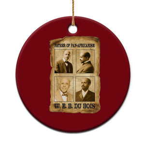 W E B Du Bois Ceramic Ornament African American History Gift TS12 1pc Red Print Your Wear