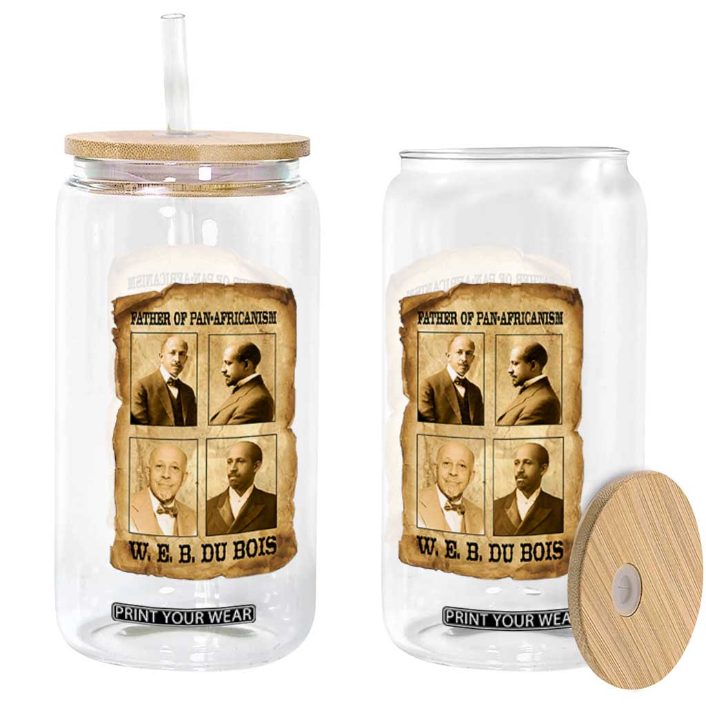W E B Du Bois Glass Can African American History Gift TS12 Print Your Wear