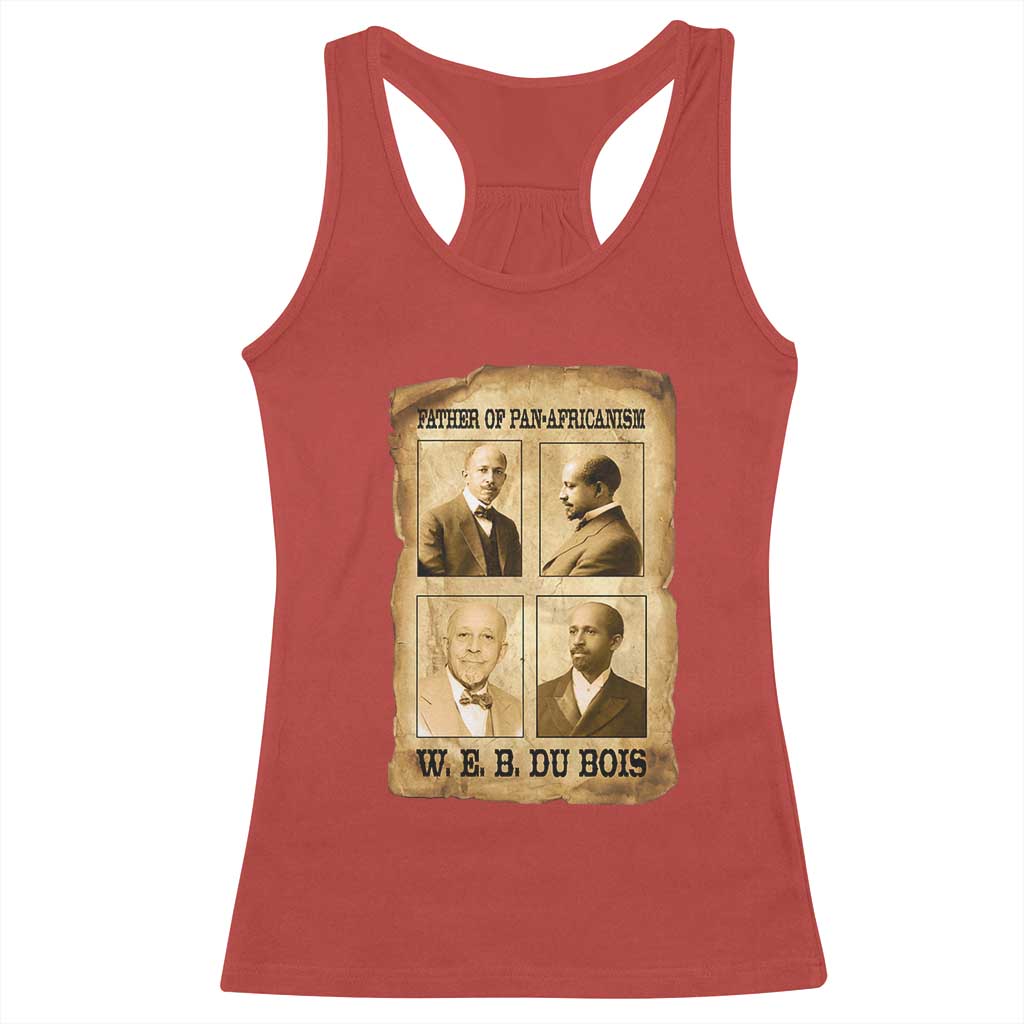 W E B Du Bois Racerback Tank Top African American History Gift TS12 Red Print Your Wear
