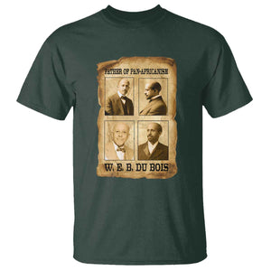 W E B Du Bois T Shirt African American History Gift TS12 Dark Forest Green Print Your Wear