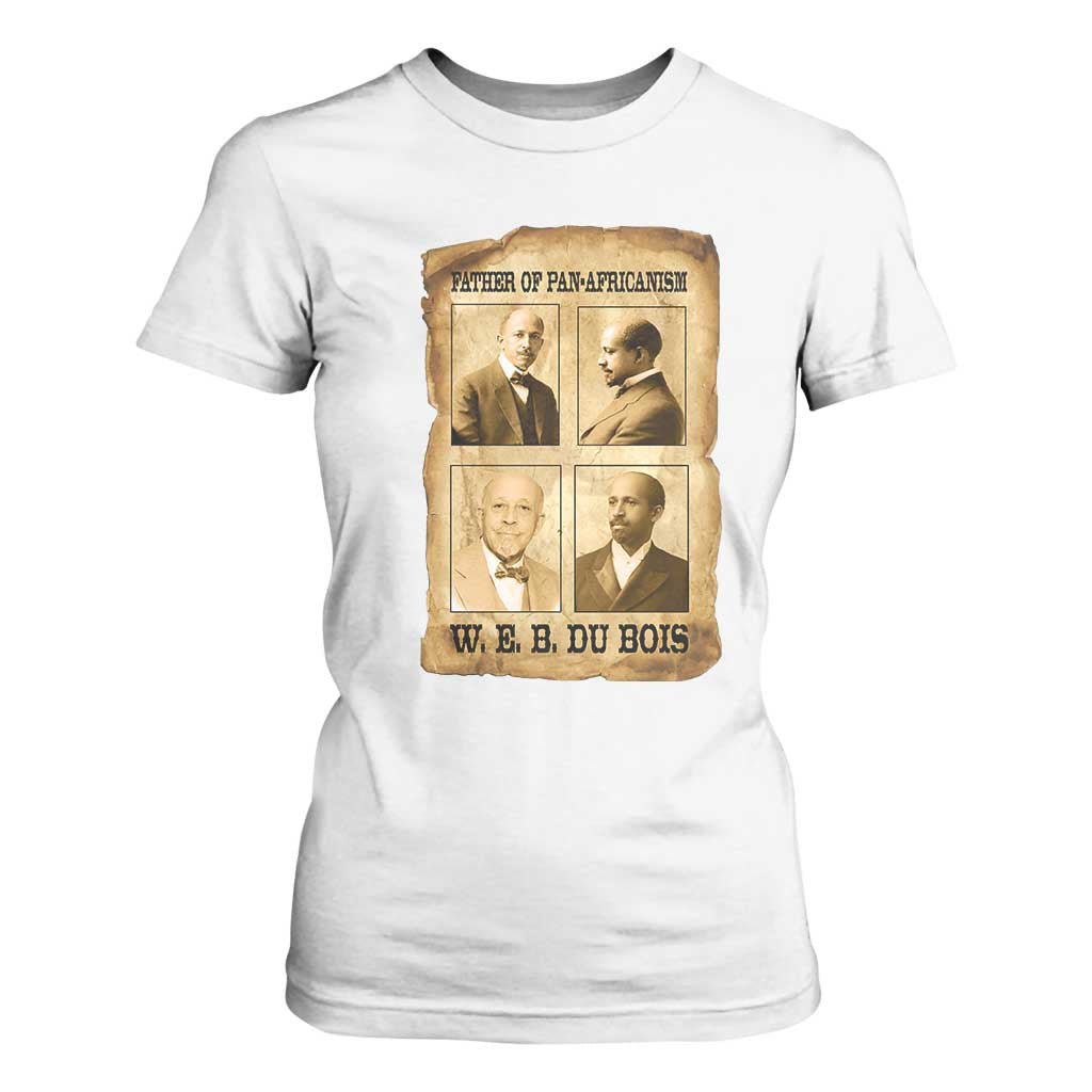 W E B Du Bois T Shirt For Women African American History Gift TS12 White Print Your Wear