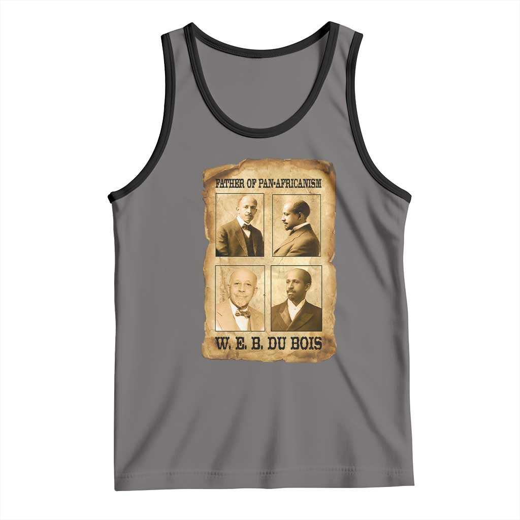 W E B Du Bois Tank Top African American History Gift TS12 Deep Heather Black Print Your Wear