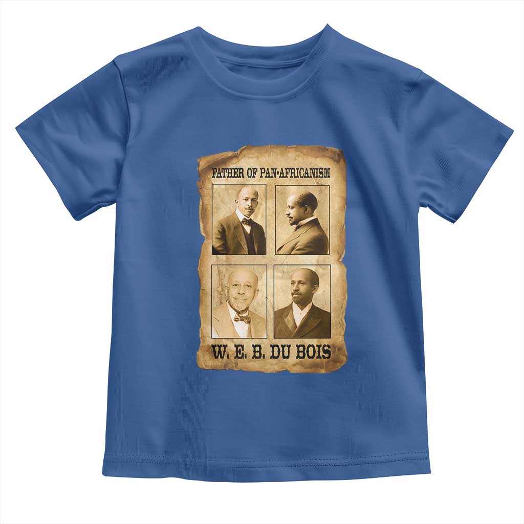 W E B Du Bois Toddler T Shirt African American History Gift TS12 Royal Blue Print Your Wear