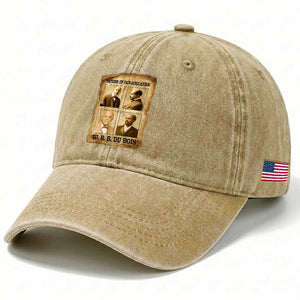 W E B Du Bois Washed Cotton Baseball Cap African American History Gift TS12 Print Your Wear