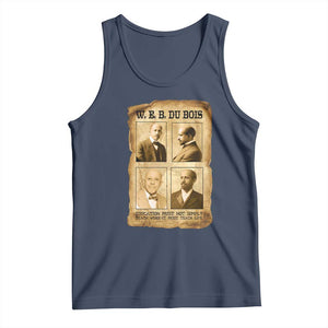 Education Must Teach Life W E B Du Bois Quote Tank Top TS12 Navy Print Your Wear