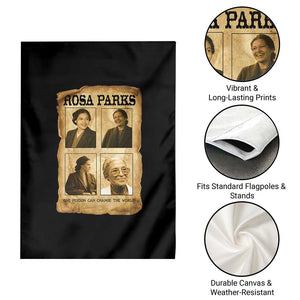 One Person Can Change The World Quote Garden Flag Rosa Parks Legacy TS12 Print Your Wear