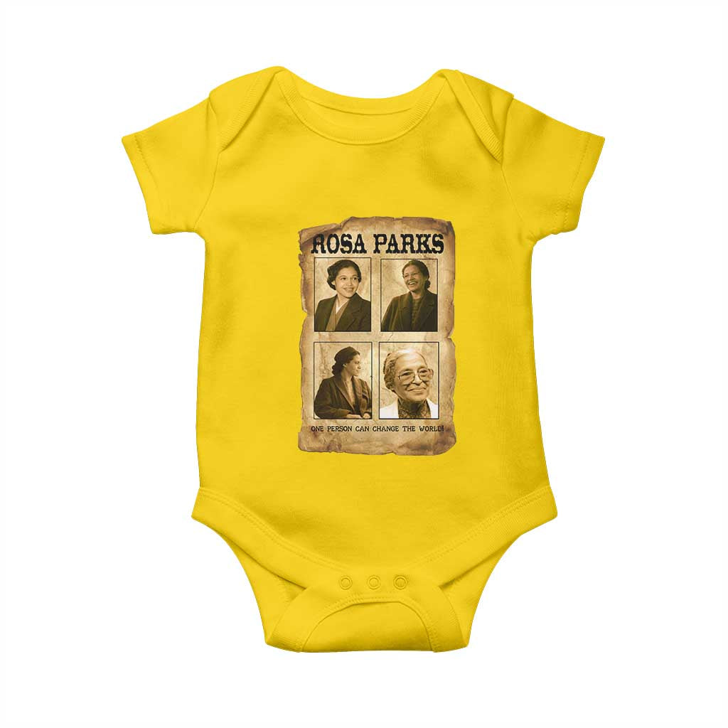One Person Can Change The World Quote Baby Onesie Rosa Parks Legacy TS12 Daisy Print Your Wear