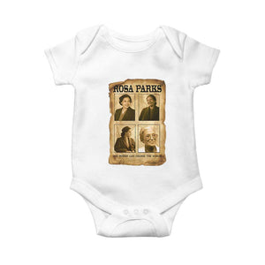 One Person Can Change The World Quote Baby Onesie Rosa Parks Legacy TS12 White Print Your Wear