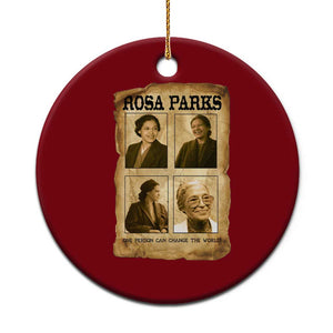 One Person Can Change The World Quote Ceramic Ornament Rosa Parks Legacy TS12 1pc Red Print Your Wear