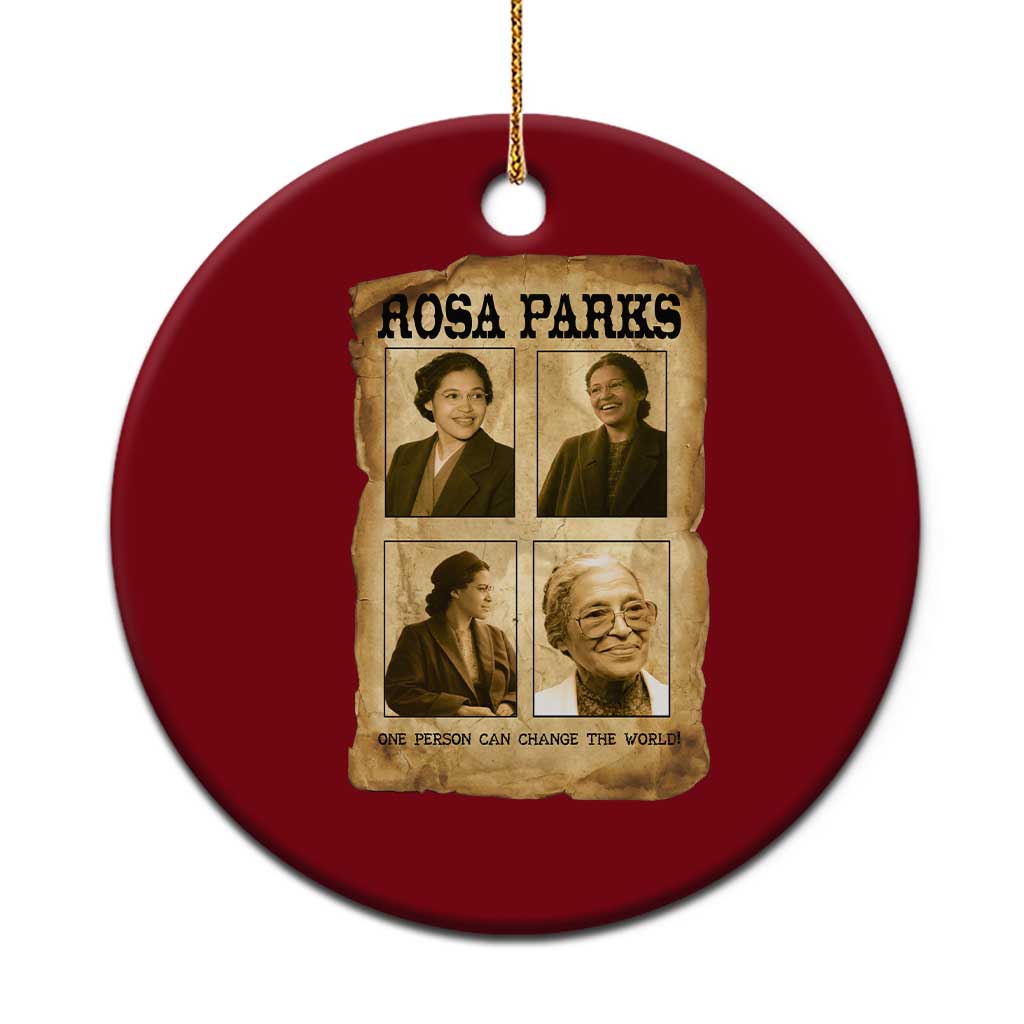 One Person Can Change The World Quote Ceramic Ornament Rosa Parks Legacy TS12 1pc Red Print Your Wear