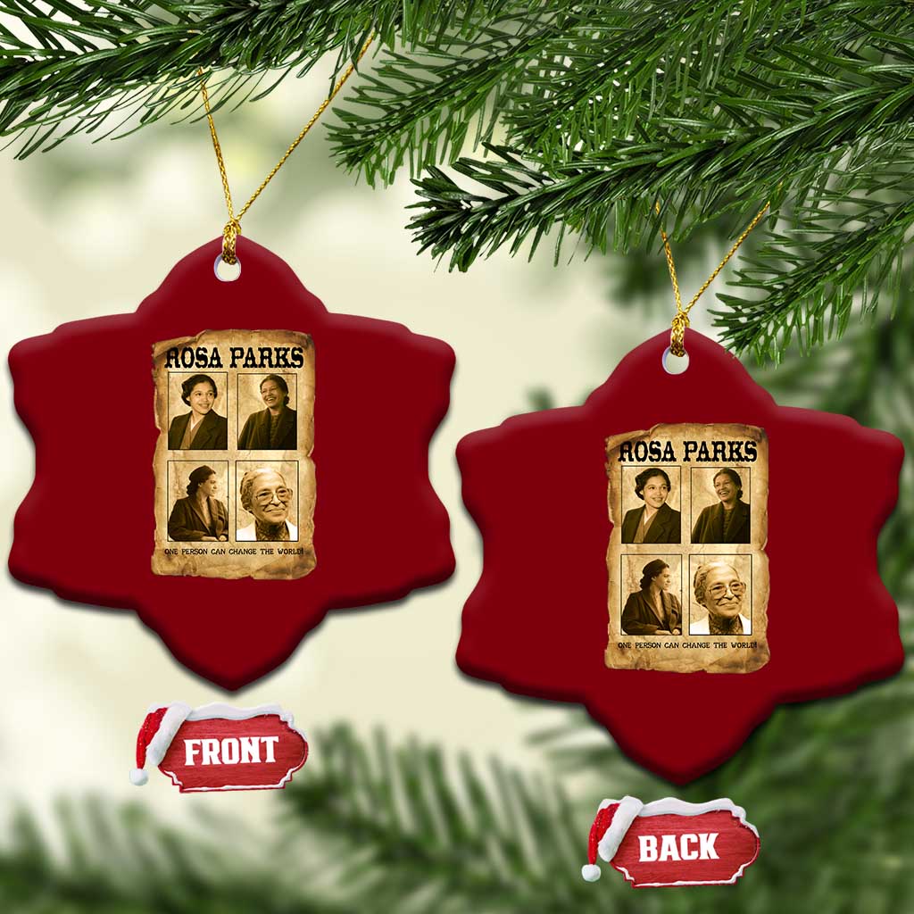 One Person Can Change The World Quote Ceramic Ornament Rosa Parks Legacy TS12 Print Your Wear