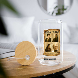 One Person Can Change The World Quote Glass Can Rosa Parks Legacy TS12 Print Your Wear