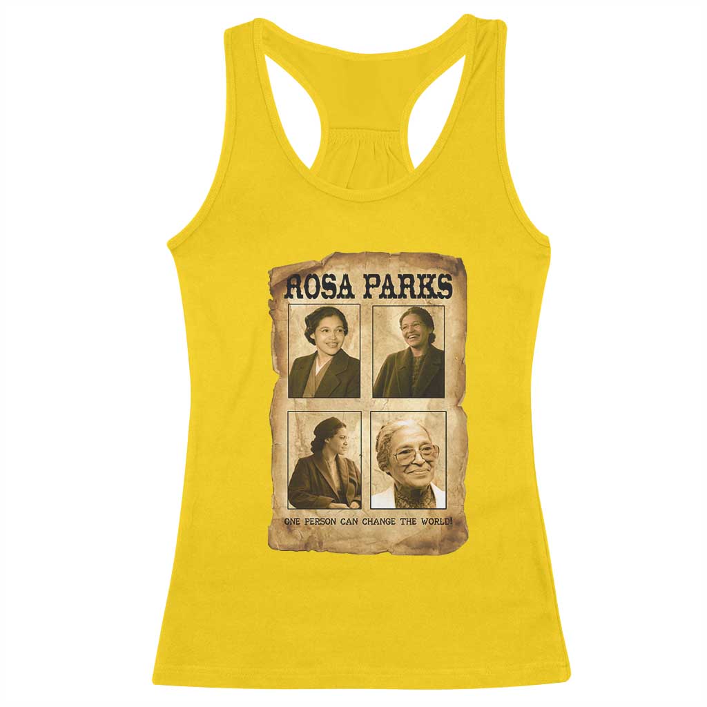 One Person Can Change The World Quote Racerback Tank Top Rosa Parks Legacy TS12 Daisy Print Your Wear