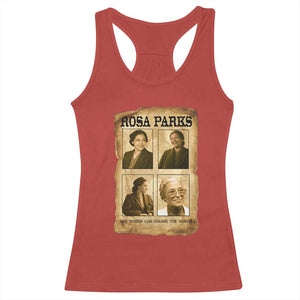 One Person Can Change The World Quote Racerback Tank Top Rosa Parks Legacy TS12 Red Print Your Wear
