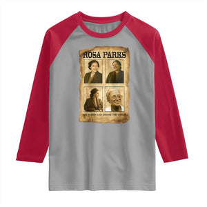 One Person Can Change The World Quote Raglan Shirt Rosa Parks Legacy TS12 Sport Gray Red Print Your Wear