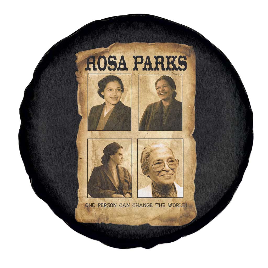 One Person Can Change The World Quote Spare Tire Cover Rosa Parks Legacy TS12 Print Your Wear