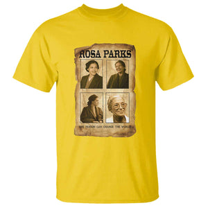 One Person Can Change The World Quote T Shirt Rosa Parks Legacy TS12 Daisy Print Your Wear