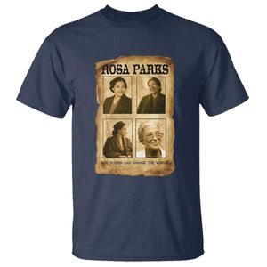 One Person Can Change The World Quote T Shirt Rosa Parks Legacy TS12 Navy Print Your Wear