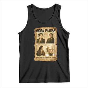 One Person Can Change The World Quote Tank Top Rosa Parks Legacy TS12 Black Print Your Wear