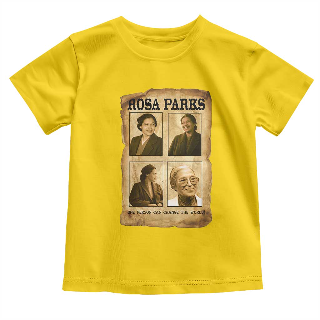 One Person Can Change The World Quote Toddler T Shirt Rosa Parks Legacy TS12 Daisy Print Your Wear