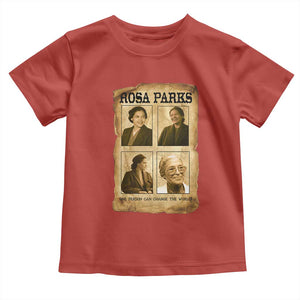 One Person Can Change The World Quote Toddler T Shirt Rosa Parks Legacy TS12 Red Print Your Wear